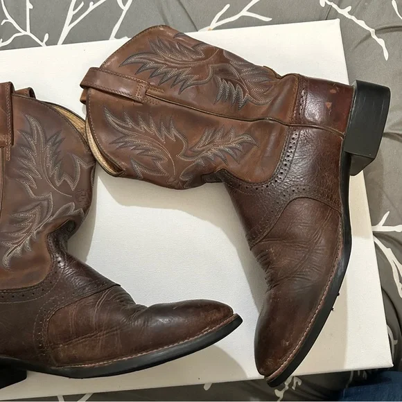 Ariat Heritage Stockman Western Boot Men's Round Toe Leather Boots Size 11.5 D - Picture 6 of 12